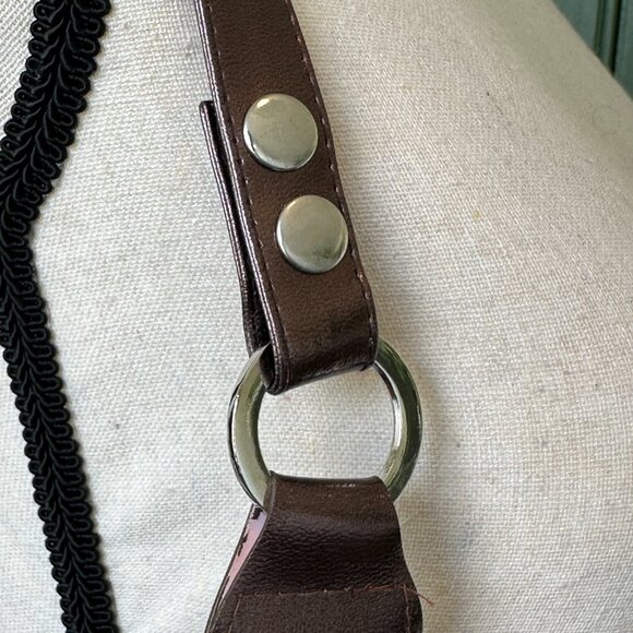 Purple Crossbody Bag with Buckle Accents - Picture 3 of 12